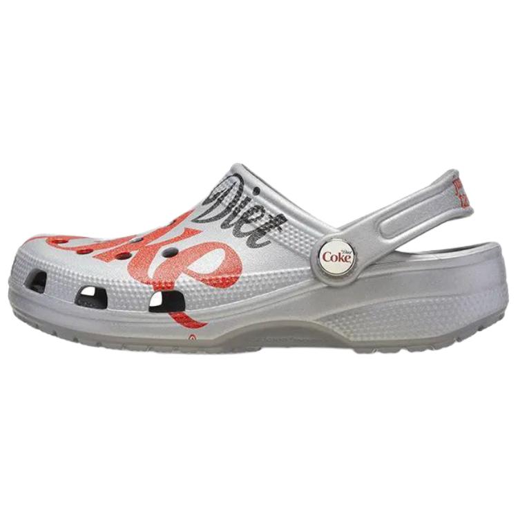 Diet Coke x Crocs Classic Clog Grau Rot Herren Sneaker 212130-90H