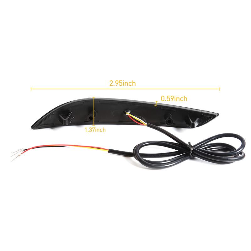 LED Reverse Brake Lamp For Chevrolet Cruze 2017 2018 Rear Bumper Reflector Light Dynamic Turn Signal  Warning Lamp Waterproof