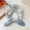 Flower Floral Print Scarves Kerchief Bandanas 55cm Headscarf Hair Ribbon Accessories  for Women