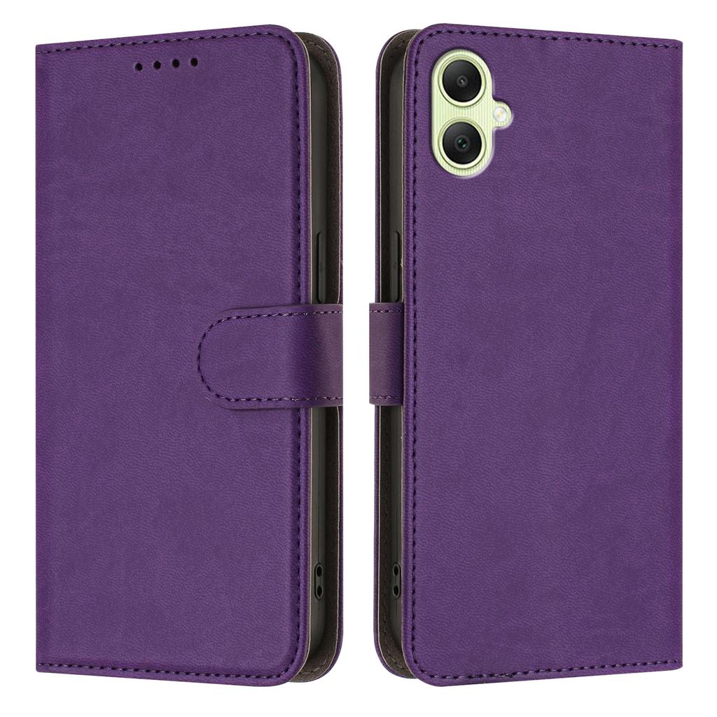 For Samsung Galaxy A06 5G/Galaxy A07 5G Leather Case Solid Color Phone Cover with Wallet