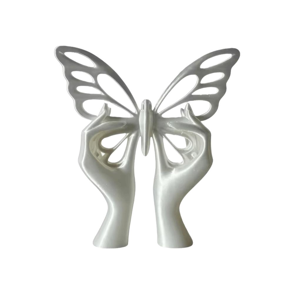 Hollow Twist Butterfly Statue Minimalist Desktop Art Ornament Abstract Butterfly Sculpture Home Type A