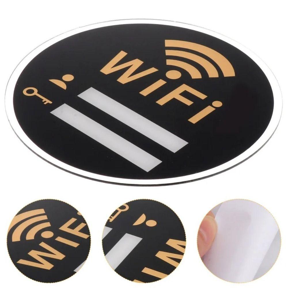 Handwriting WIFI Signage Convenient Signal Indication Signage 3D Wall Stickers  Public Place