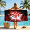 Asciugamano da Spiaggia Calcio Eintracht Frankfurt Morbido Microfibra Asciugamano Estivo Asciugatura Rapida Assorbente per Spiaggia Piscina Viaggio