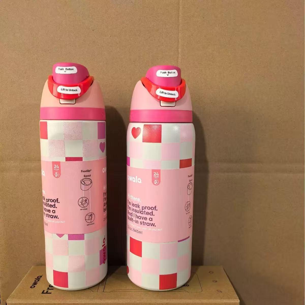 

Ізольована туристична чашка для води Owala Style з нержавіючої сталі 304 32oz