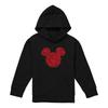 Mickey mouse Childrens/Kids Heart Ears Silhouette Heather Valentine's Day Hoodie