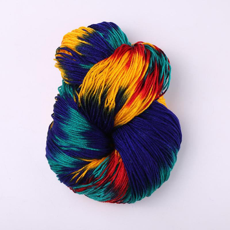 Four-Strand Segment-Dyed Pure Acrylic Medium-Thick Yarn for Hand-Woven DIY Projects