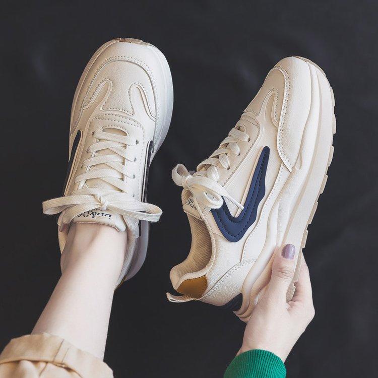 Spring Forrest Gump Dad Shoes Women's Shoes  New Women's White Shoes Autumn All-Matching Casual Sports Skate Shoes Women