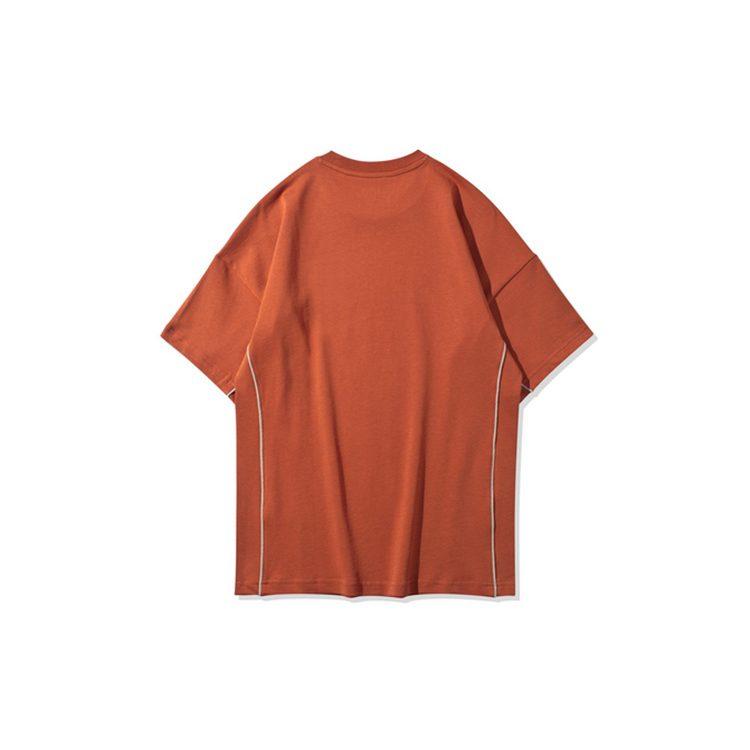 Li Ning Basketball Collection Drop Shoulder Sleeve T Shirt Women's Caramel Red AHSQ116-2