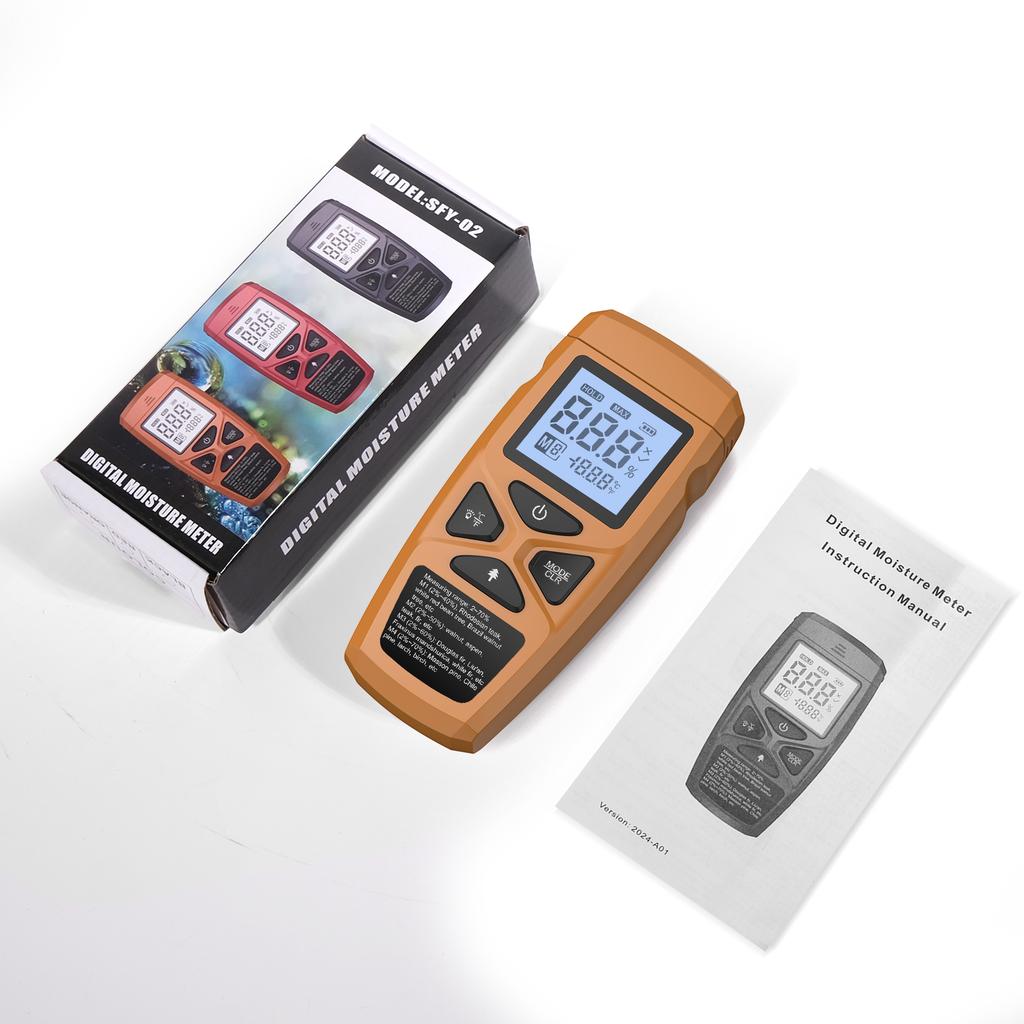 Humidity Tester Hygrometer Timber Damp Detector Wood Moisture Meter Digital Moisture Detector with Indicator Accurate