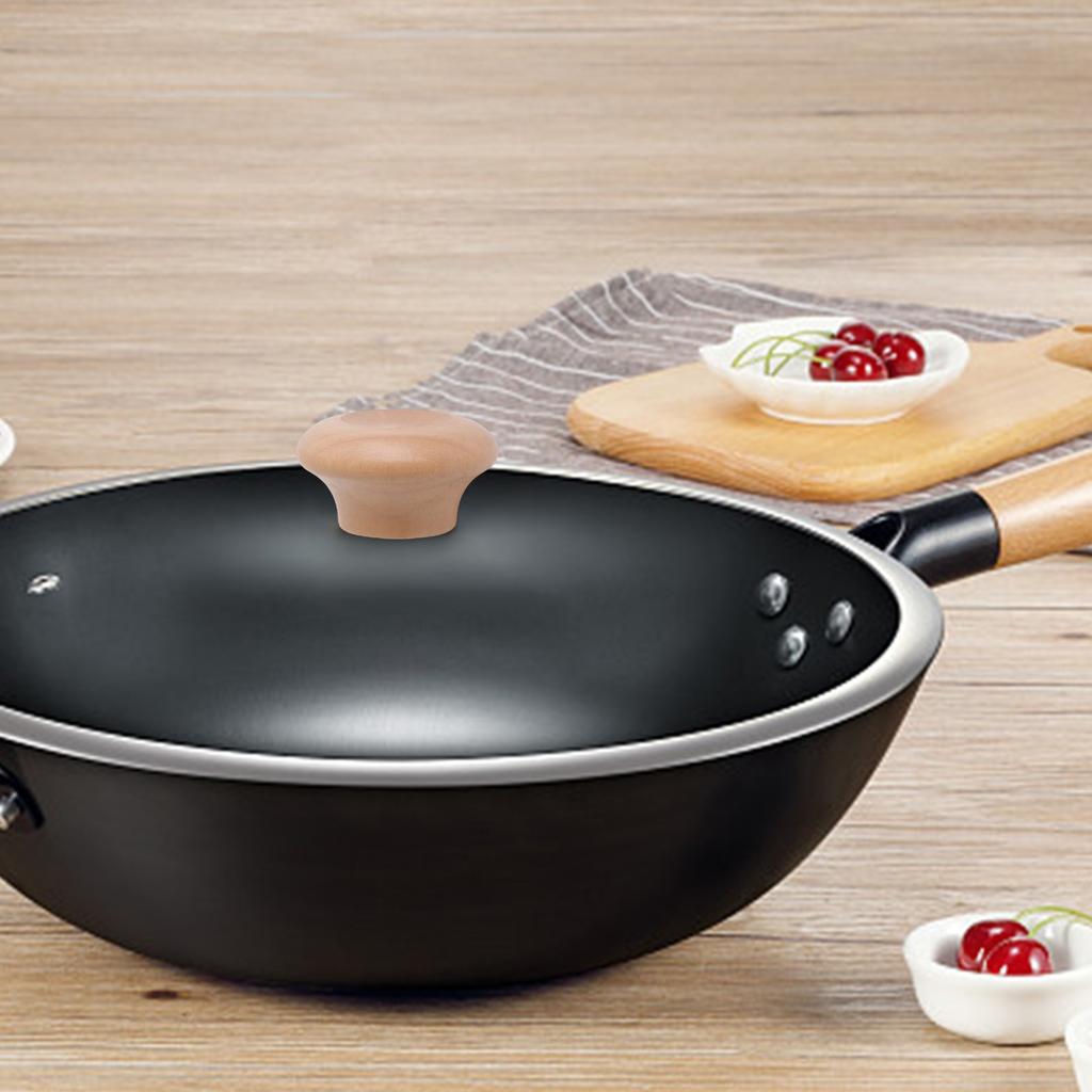 Heat-resistant Wood Wooden Lid Knob Pot Lid Handle
