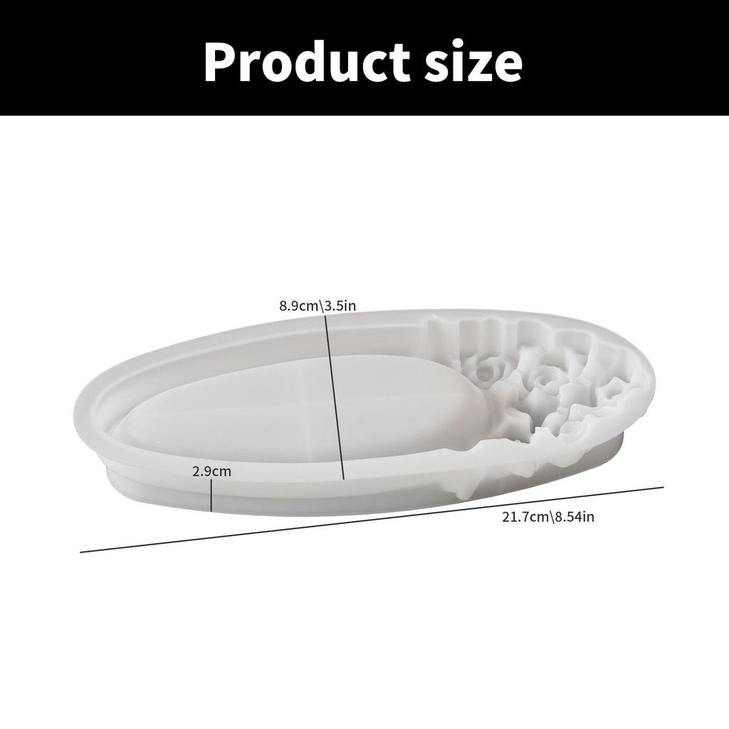 Practical Rose Flexible Silicone Tray With Sturdy Base Great For Dining Table Setting and Event Planners Daily Use