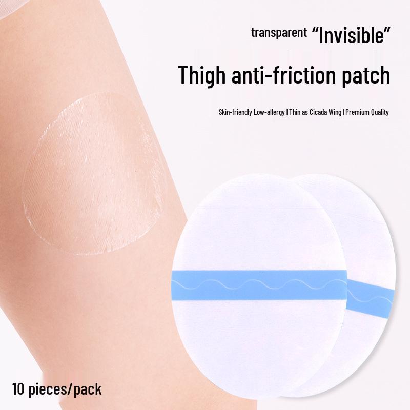 Seamless Anti-Chafe Thigh and Heel Protection Stickers - Transparent, High-Elastic Leg and Back of Foot Protector.