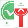 4Pcs Double Sided Hand Held Response Card Portable Classroom Response Signs  Photography Prop