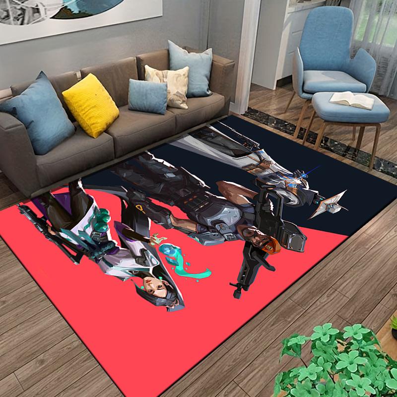 Modern Game Character Rug, Stylish Home Decor Suitable for use as an anti-slip game mat for living room and bedroom sofas