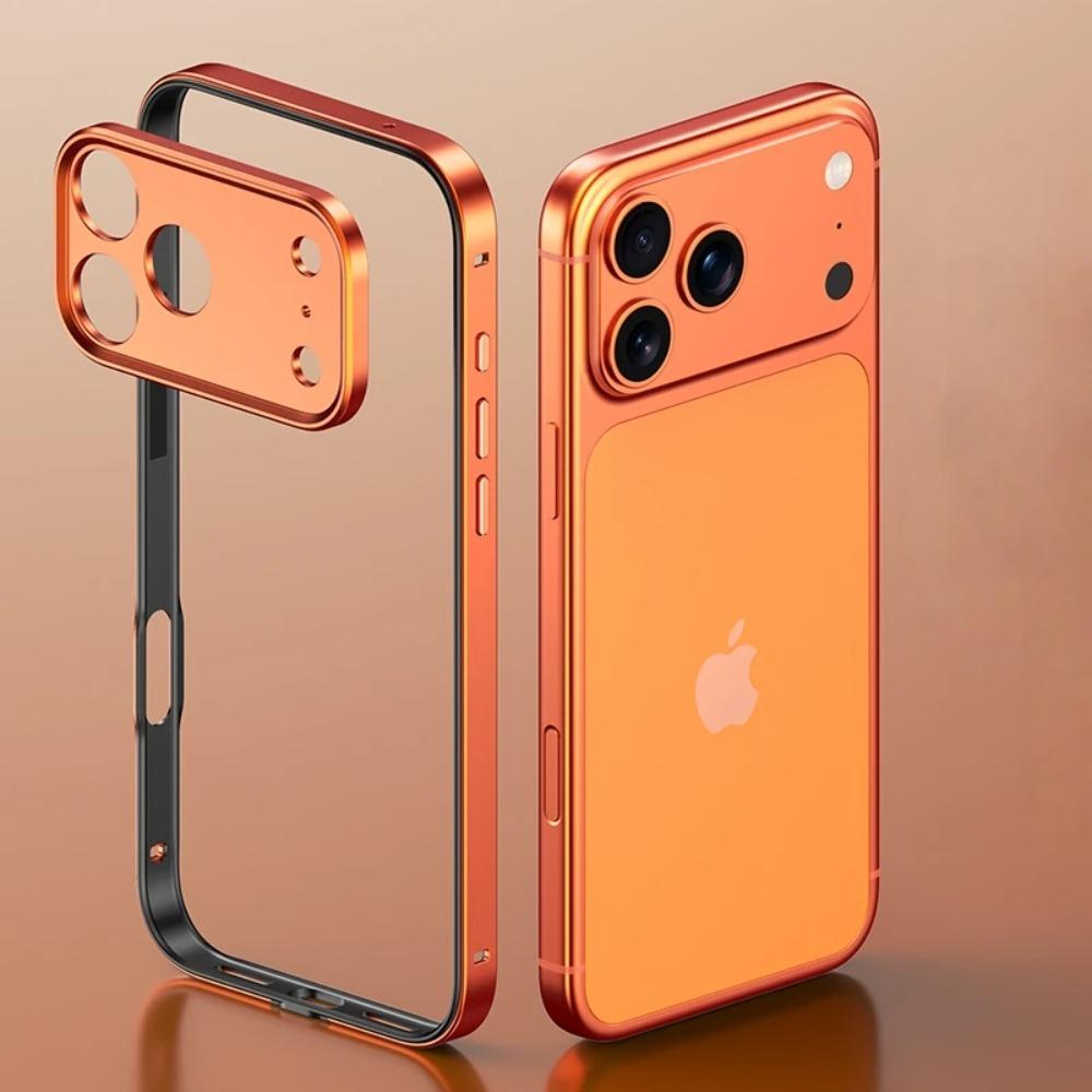 Sekundy Změní Na 17Pro Max Rám z Hliníkové Slitiny Pouzdro na Telefon pro IPhone 17 Air 16Plus 15 14 Kovový Kryt Chránící Fotoaparát Odolný proti Nárazům