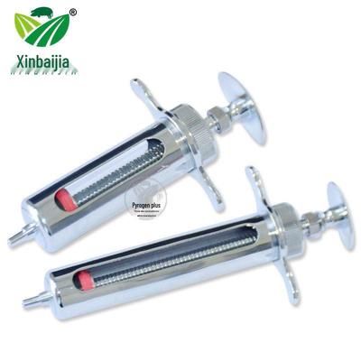 Stainless Steel Veterinary Syringe for Pigs, Cattle, and Sheep