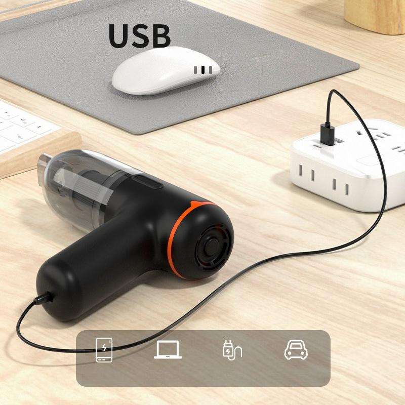1Pc Car Vacuum Cleaner with Super Powerful Suction - Cordless Handheld Small Portable Vacuum Cleaner with Vacuum and Blow Function