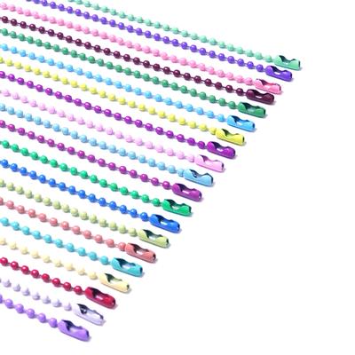 100Pcs Ball Bead Chains Fits Key Chain/Dolls/Label Hand Tag Connector For Diy Bracelet Jewelry Making Accessorise 10Cm