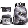 Cr7 Student School Backpack Three-Piece Set K