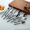 Round Diamond Cutlery Set: 304 Stainless Steel Steak Knife, Fork, Spoon, Spatula, Ladle, Slotted Spoon, Frying Spatula.