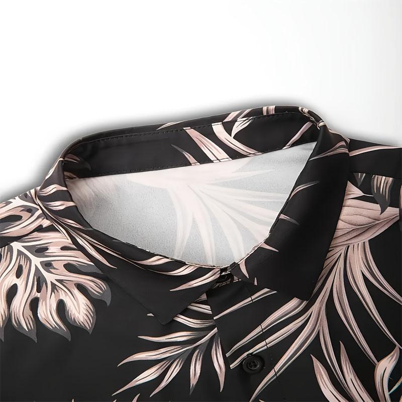Men's Hawaiian Style Summer Clothing 3D Digital Printing Casual Quick Drying Style Short Sleeved Shirt