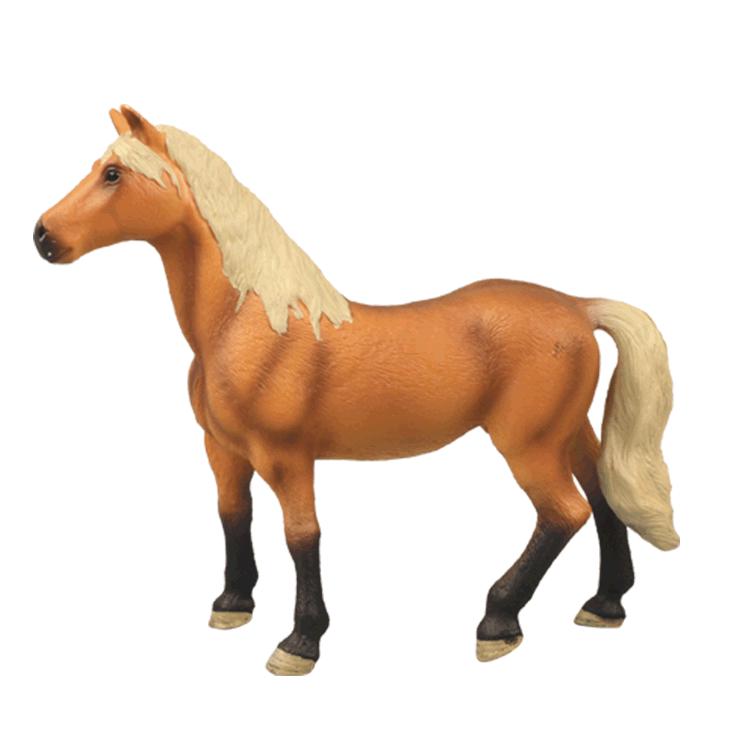 Cross-Border Quarter Horse White Pony Model Toy with Scene Accessories for Early Education