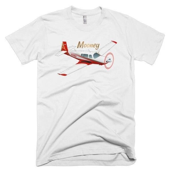 Mooney (Red) Airplane T-shirt - Personalized with Your N# 2XL