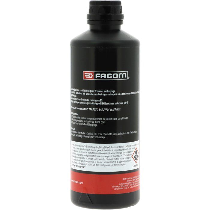Liquide de frein - FACOM - DOT4 - 500 ml