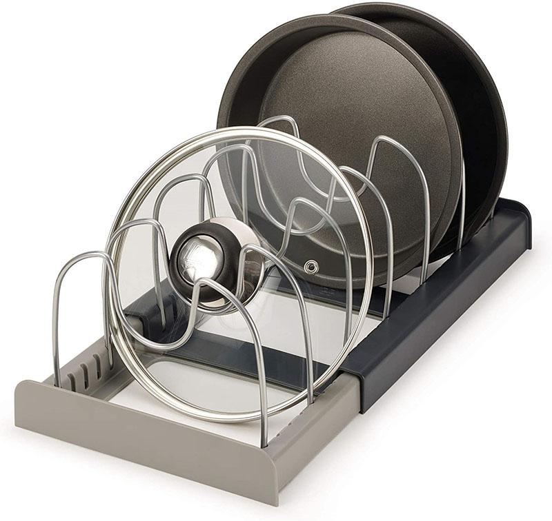 Scalable Pot Lid Storage Rack Dividers Pot Pan Chopping Board Holder Cabinet Pantry Bakeware Organizer Kitchen Accessories