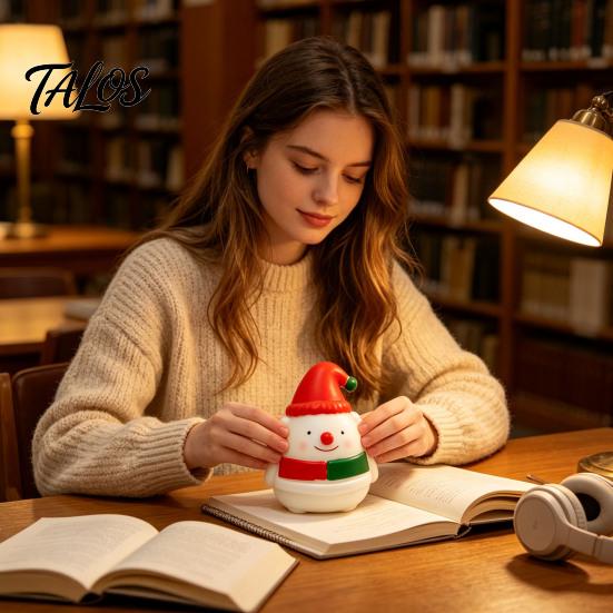 Durable Squeeze Toys Christmas Snowman Toy, Stress Relief Cute Fidget Birthday Gifts for Kids Figurine, Stocking Stuffer Party Favor, Gift Boys Girls