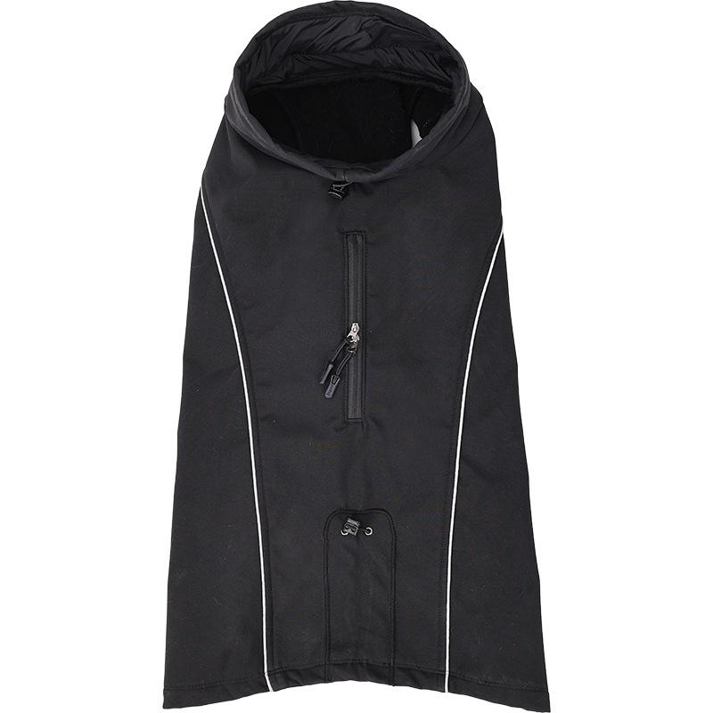 

Теплая одежда для домашних животных Водонепроницаемая утолщенная одежда для собак среднего и большого размера, куртка для собак с перекрестными границами XS чёрный