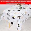 Waterproof Floral Print Tablecloth - Fresh, Rectangular Disposable Cover for Kindergarten Parties