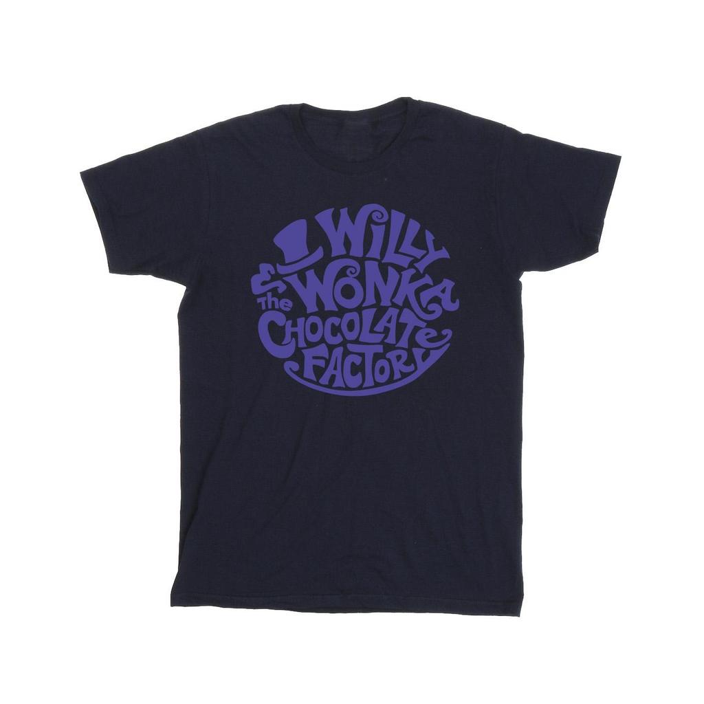 Willy Wonka & The Chocolate Factory Mens Typed Logo T-Shirt