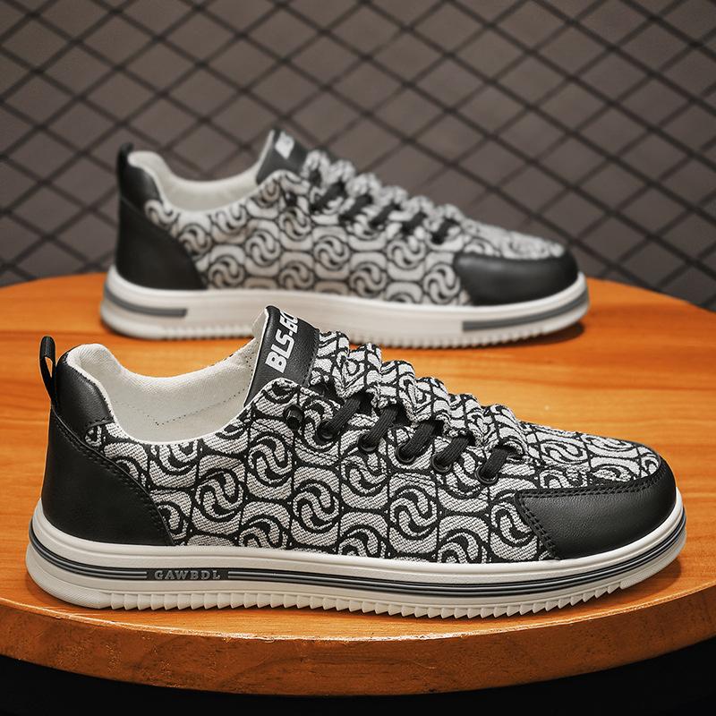 

Summer canvas men s board shoes new breathable one-pedal work casual flats daily sports men s shoes 39