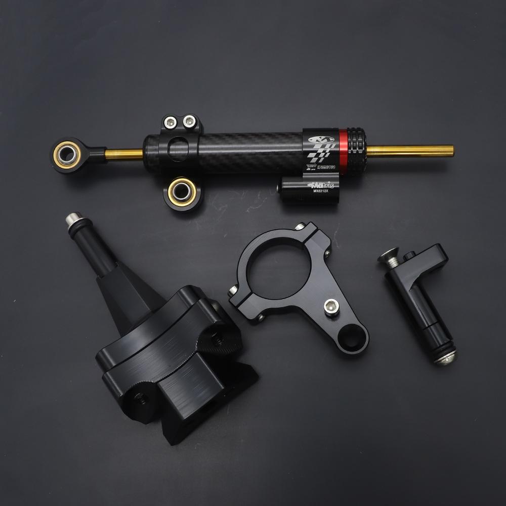 Ninja 400 2018 - 2022 CNC adjustable steering stabilizer steering damper mounting bracket Motocross kit for kawasaki ninja 400