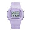 Waterproof LED Matcha Green Sports Watch: Compact, Youthful & Multi-functional