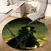 Witch,Broomstick Chair Mat Round Rug Office Carpet, Machine Washable, Non Slip, Suitable for Living Rooms, Bedrooms