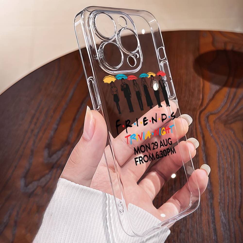 Friends TV Show Phone Case For IPhone 17 16 15 14 13 12 11 Pro Max Mini 16E Shockproof Non-Slip Soft Clear Cover