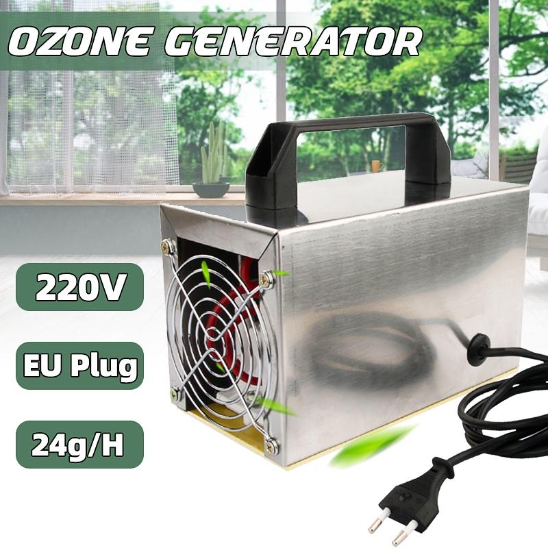 220V Ozone Generator 24g/h Portable Ozonizer Air Water Purifier Sterilizer Treatment Ozone Addition To Formaldehyde