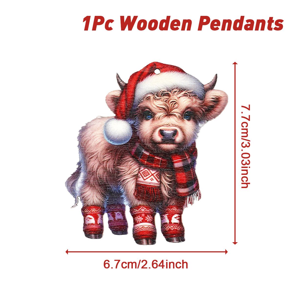 

Christmas Dog Paw Double Layer Wooden Pendant Navidad Natal Noel Tree Pendant Merry Christmas Decor For Home 2025 New Year 2025