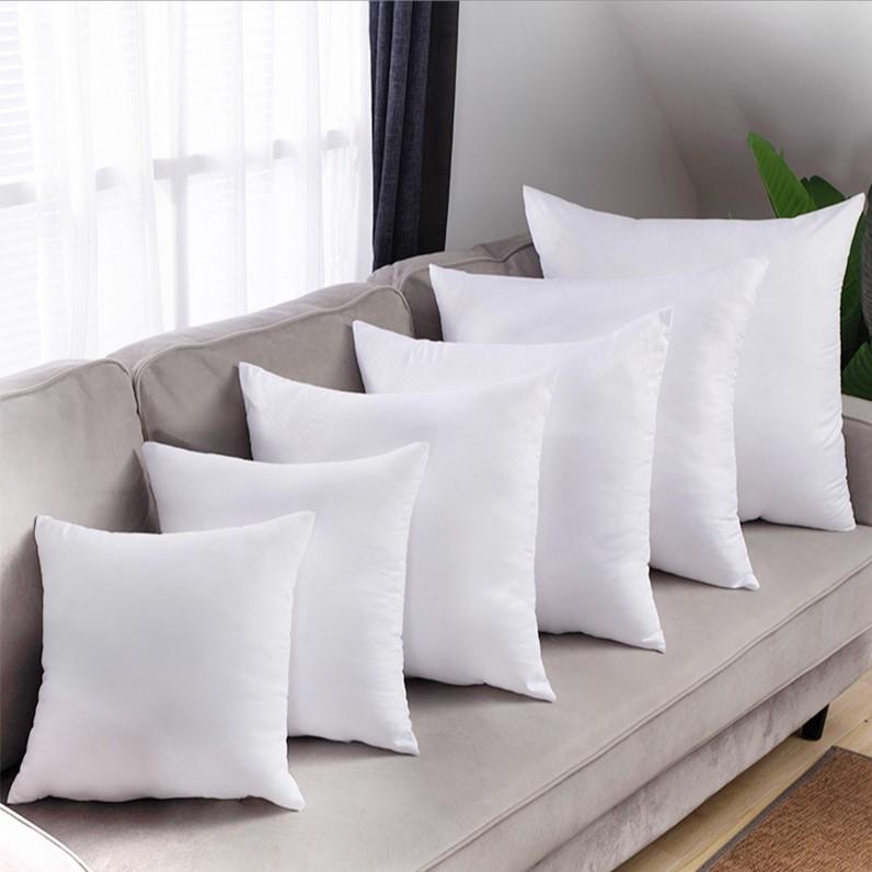 Hypoallergenic Throw Pillow Decorative Insert Square 100% Polyester Inches Bed and Couch Pillows Indoor Decorative Pillows