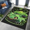 Japanese Anime Pokémon Bulbasaur Carpet for Living Room Bedroom Kid's Room Home Decor Area Rug Non-slip Mat Sofa Cloakroom Mat