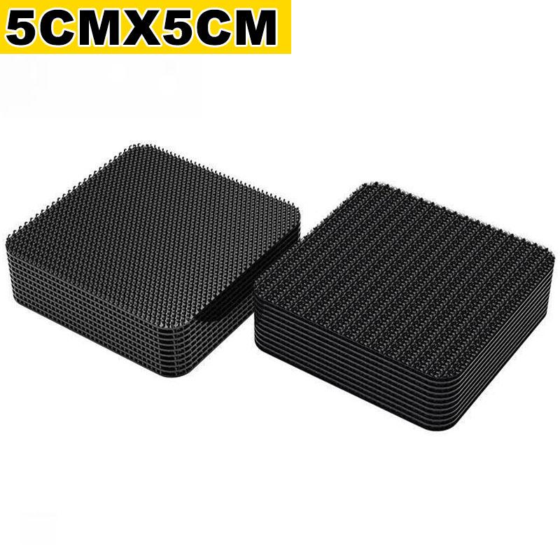 

200/2PCS Strong Carpet Fixing Stickers Self-adhesive Fastener Grips Tape Pads Double Faced Mat Fixed Patch Home Floor Anti Skid 1pairs (2pcs)