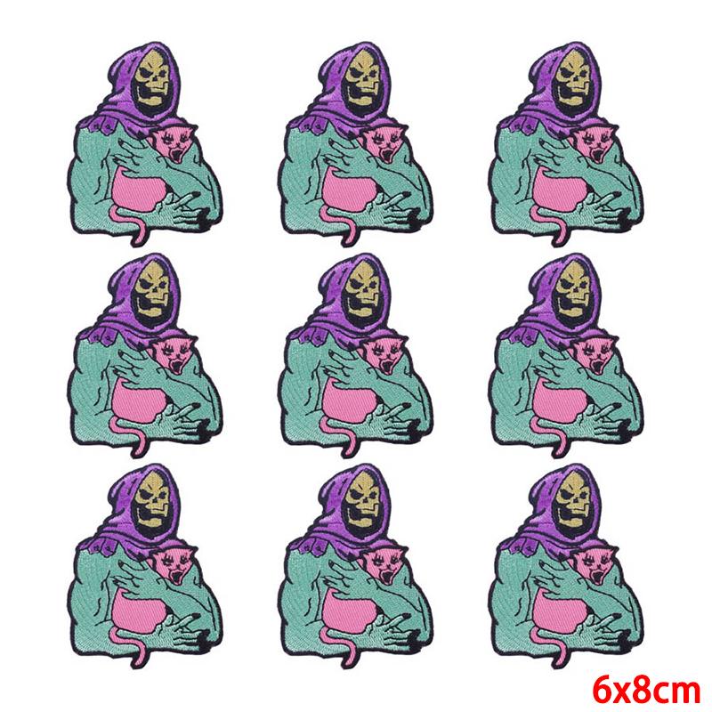 10 Pcs/lot Wholesale Embroidery Patch Iron On Patches For Clothing Patches On Clothes Jackets Decor Applique Sew Supplies