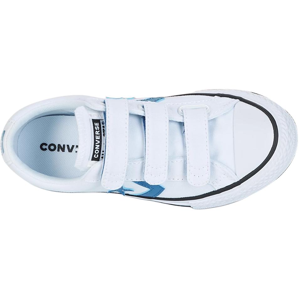 Converse Hello Kitty X Star Player 76 Comfortable Versatile Low-Top Canvas Shoes Kids sneaker White Blue 660742