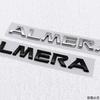 CGANEI1 19.3x1.6cm ABS 3D Car Rear Trunk Emblem for ALMERA Emblem Badge Side Sticker Auto Stying Accessories Decoration