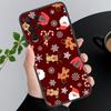 Coque de téléphone dessin animé esthétique de Noël pour Samsung A55 A16 A56 A36 A35 A15 A53 A54 A33 A34 A25 A05S A52 A52S A14 A24 A26 A71
