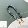Fashion Acrylic Mobile Phone Chain Love Heart Pendant Beaded Telephone Lanyard Cellphone Hanging Rope For Women Jewelry 1