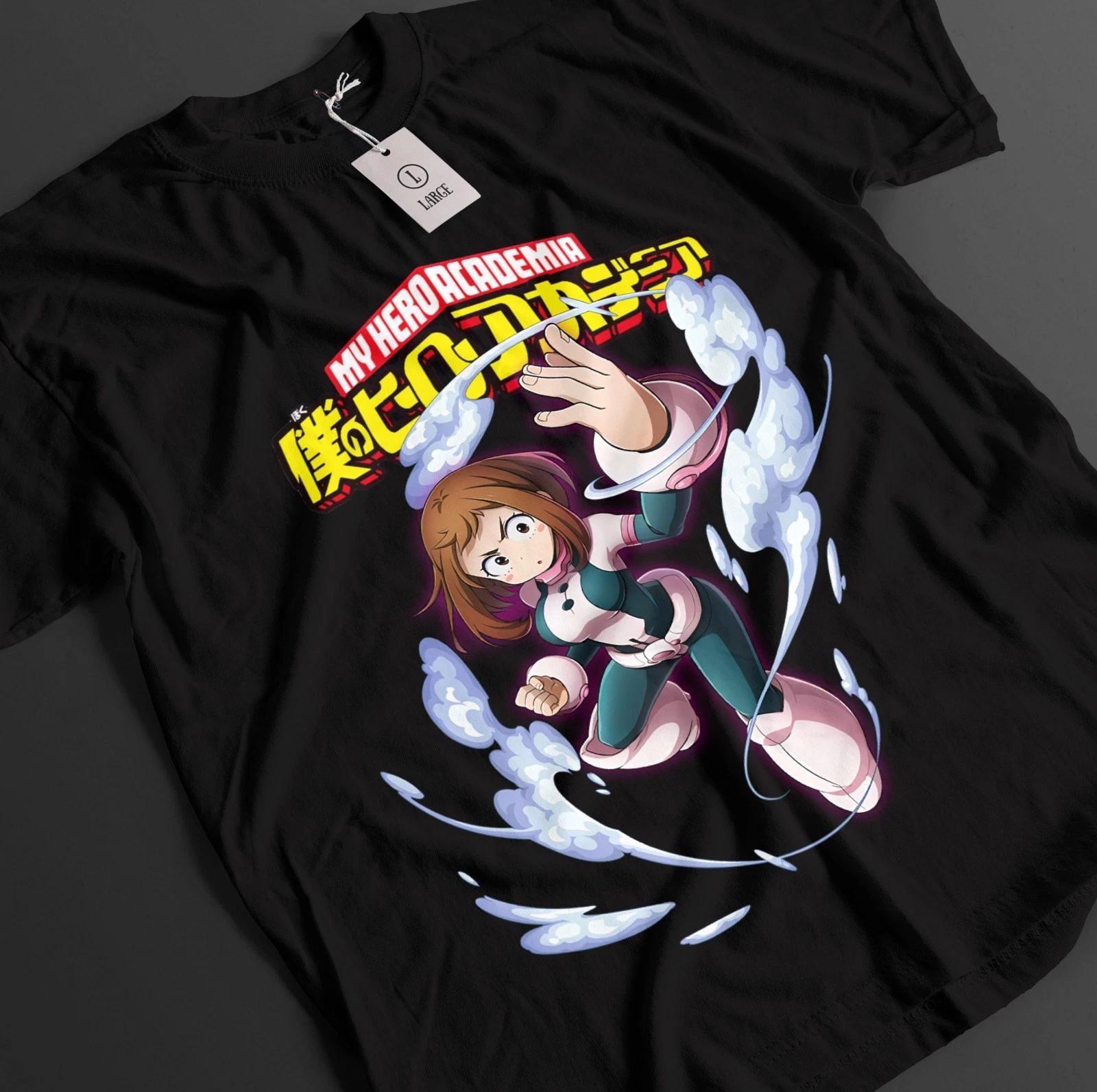 

Футболка My Hero Academia с Очако и Ураракой, футболка с Деку и Всемогущим, унисекс. S