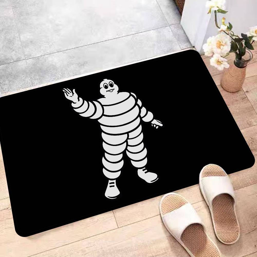 M-Michelins Logo Bathroom Mat Anti-slip Absorb Water Long Strip Cushion Bedroon Mat Hotel Decor Mat